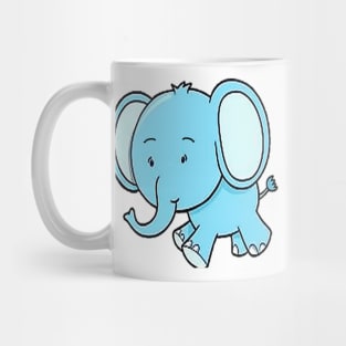 Blue Elephant 1 Mug